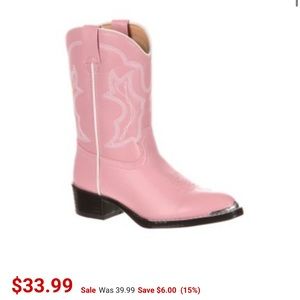 Pink cowgirl boots